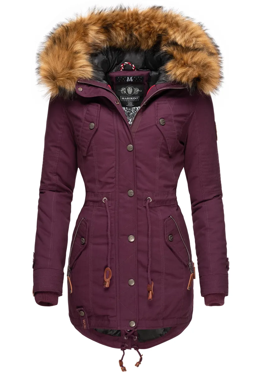 Зимнее пальто Marikoo "La Viva Prc", стильная зимняя парка со съемным искусственным мехом, красный
Зимнее пальто Marikoo "La Viva Prc", стильная зимняя парка со съемным искусственным мехом, красный