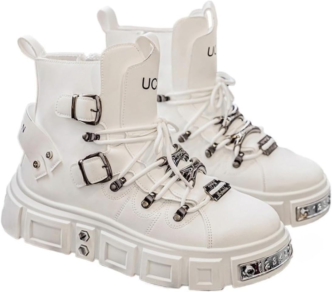 мужские ботинки в индустриальном готическом стиле на платформе Zixcplaz, белый
мужские ботинки в индустриальном готическом стиле на платформе Zixcplaz, белый