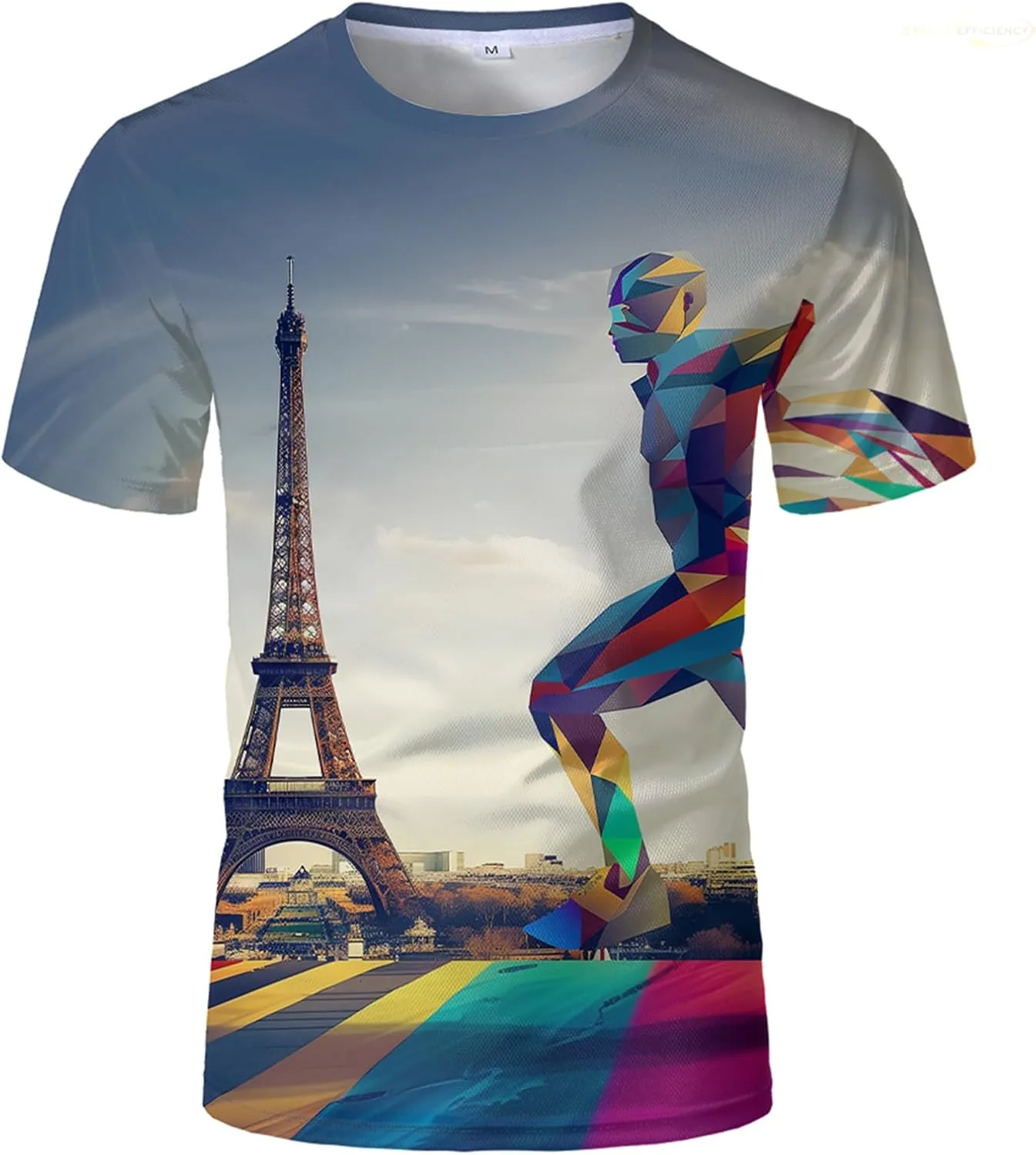 Мужская футболка Eiffel Tower Runner с геометрическим принтом для бега и тренировок Wifru
Мужская футболка Eiffel Tower Runner с геометрическим принтом для бега и тренировок Wifru