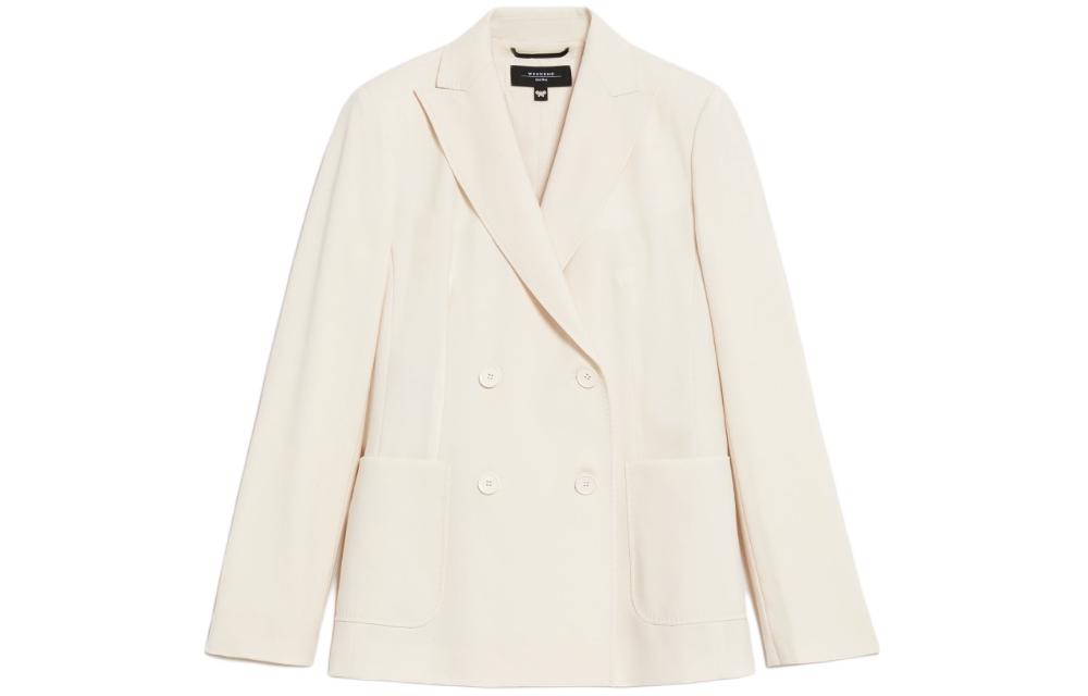 Двубортный классический пиджак MaxMara, слоновая кость
Двубортный классический пиджак MaxMara, слоновая кость