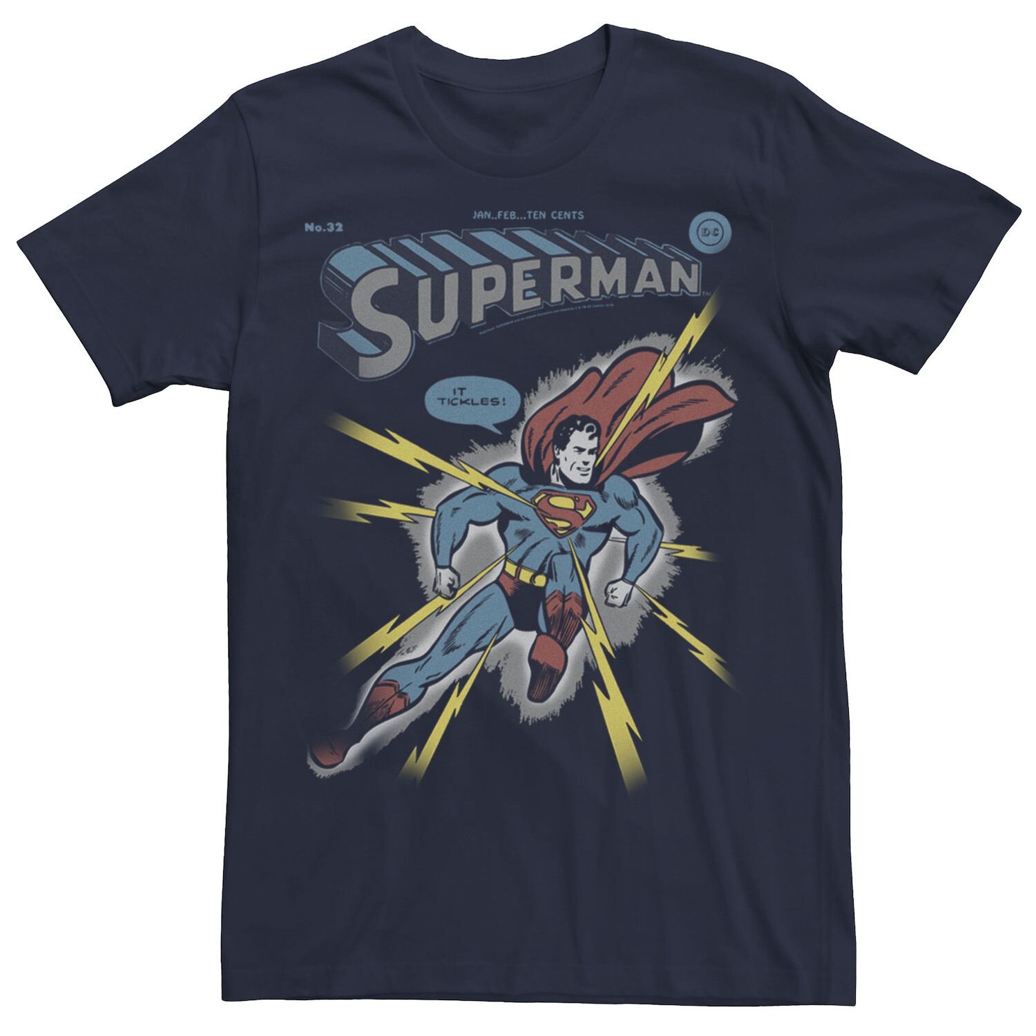 Мужская футболка DC Comics Superman Electrified, Синяя Licensed Character, синий
Мужская футболка DC Comics Superman Electrified, Синяя Licensed Character, синий