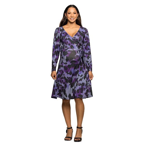 Платье-Халат с длинными рукавами для беременных, с поясом 24Seven Comfort Apparel, Purple Multi
Платье-Халат с длинными рукавами для беременных, с поясом 24Seven Comfort Apparel, Purple Multi