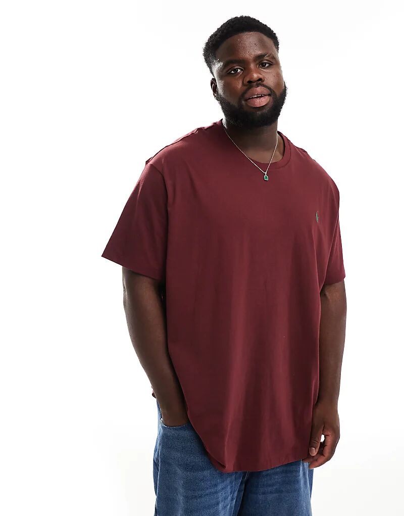 Футболка с логотипом Polo Ralph Lauren Big & Tall бордового цвета
Футболка с логотипом Polo Ralph Lauren Big & Tall бордового цвета