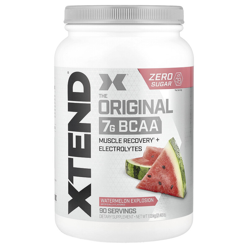 XTEND, The Original 7G BCAA, Watermelon Explosion, 1,13 кг (2,48 фунта)
XTEND, The Original 7G BCAA, Watermelon Explosion, 1,13 кг (2,48 фунта)