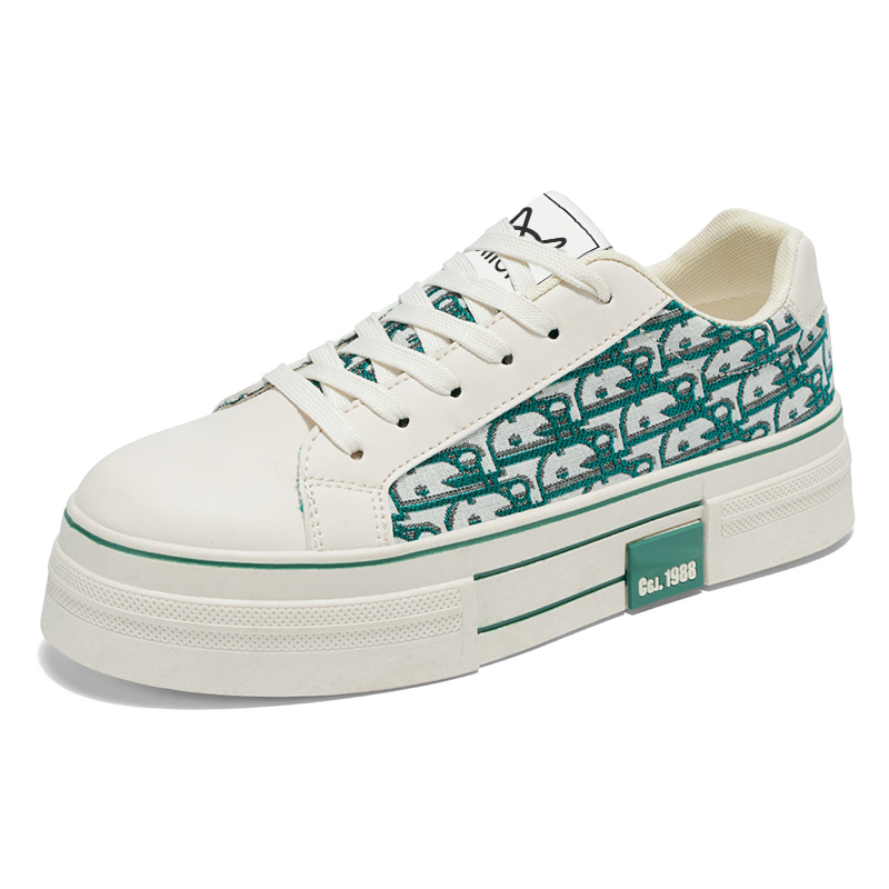 MIIOW Антискользящие износостойкие мужские скейтерские кеды низкие бежево-зеленые, цвет Beige Green
MIIOW Антискользящие износостойкие мужские скейтерские кеды низкие бежево-зеленые, цвет Beige Green