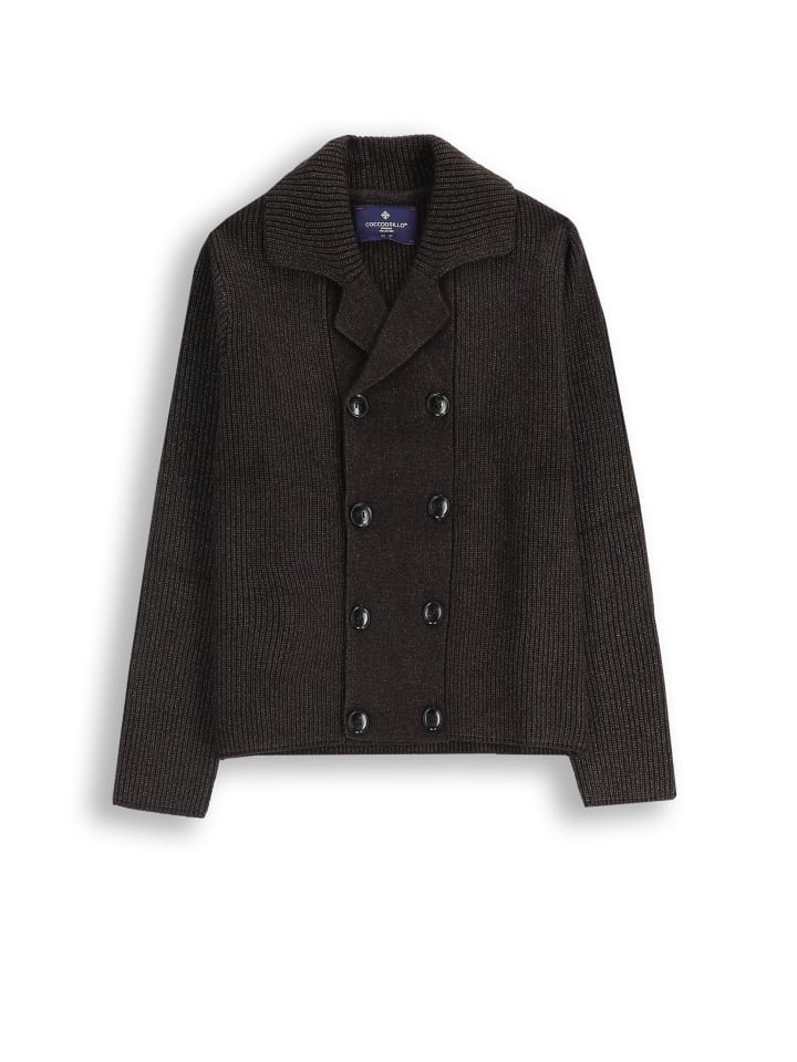 Черно-серый кардиган с воротником Coccodrillo
Черно-серый кардиган с воротником Coccodrillo