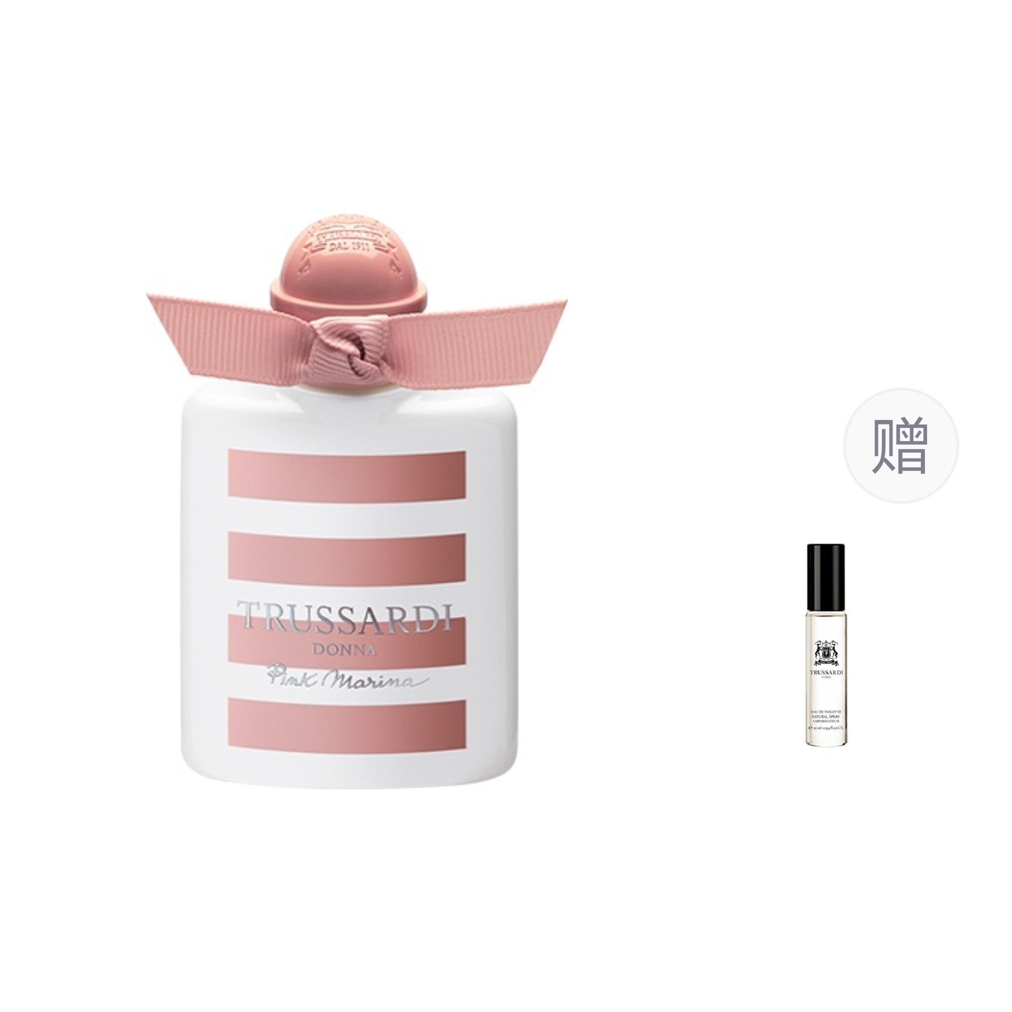 Женская туалетная вода Trussardi Donna Pink Marina и случайный аромат, 30 мл+10 мл
Женская туалетная вода Trussardi Donna Pink Marina и случайный аромат, 30 мл+10 мл