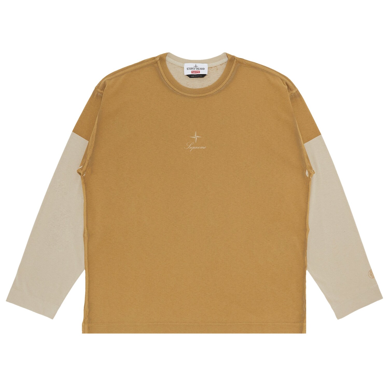 Топ с длинными рукавами Supreme x Stone Island, цвет Тан
Топ с длинными рукавами Supreme x Stone Island, цвет Тан