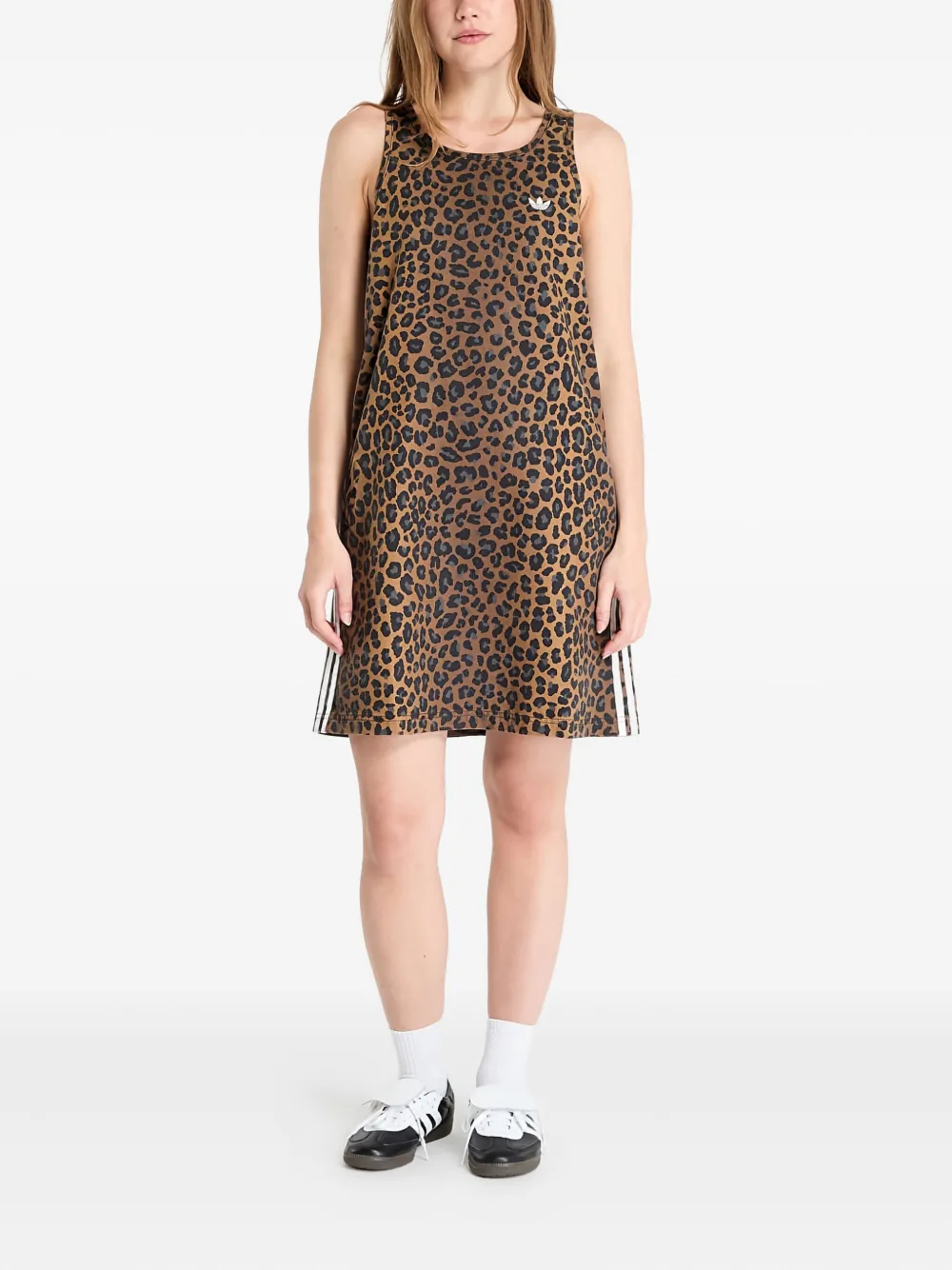Платье мини с леопардовым принтом Adidas, коричневый
Платье мини с леопардовым принтом Adidas, коричневый