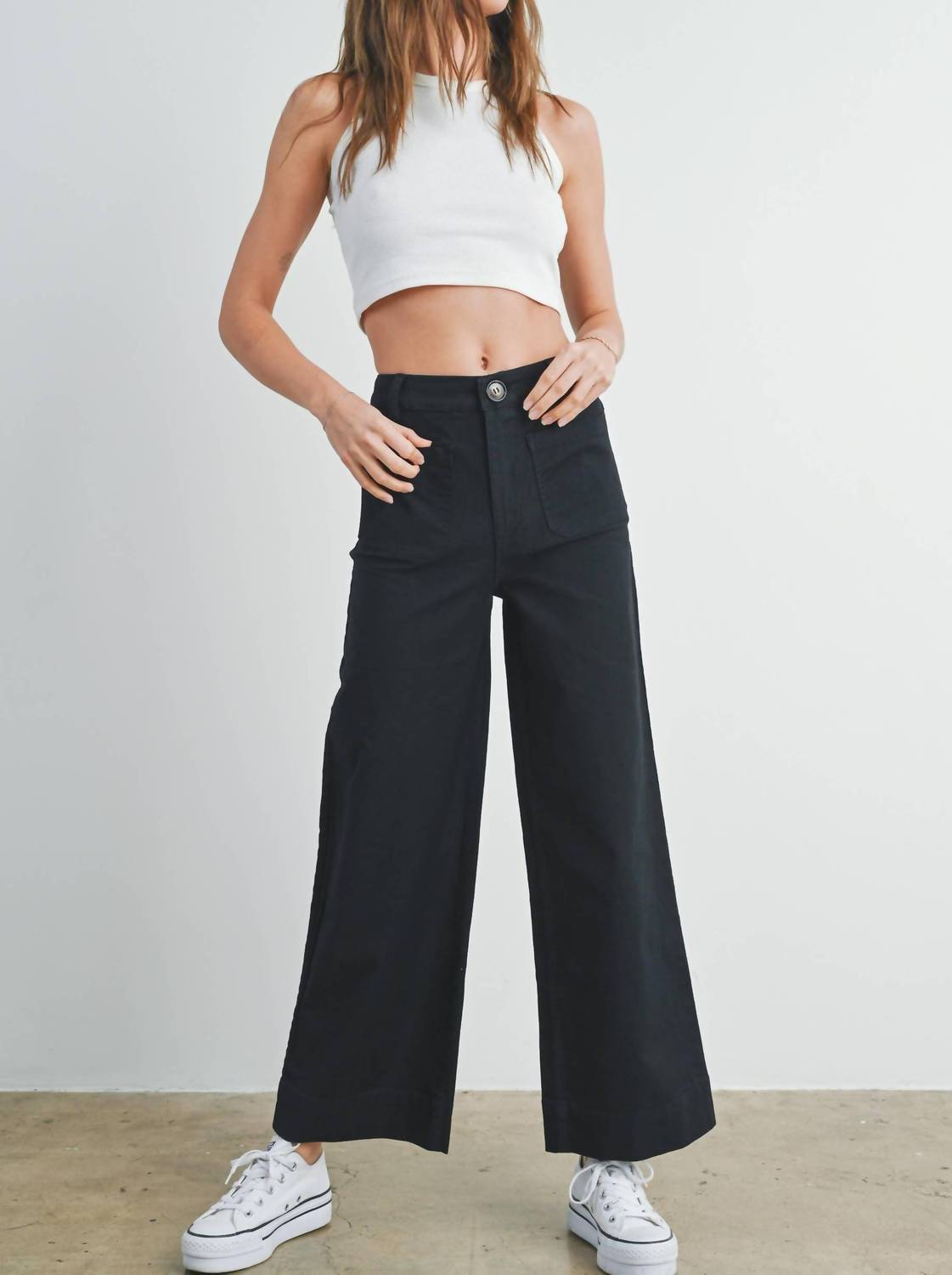 Широкие брюки в черном цвете Buttermelon
Широкие брюки в черном цвете Buttermelon