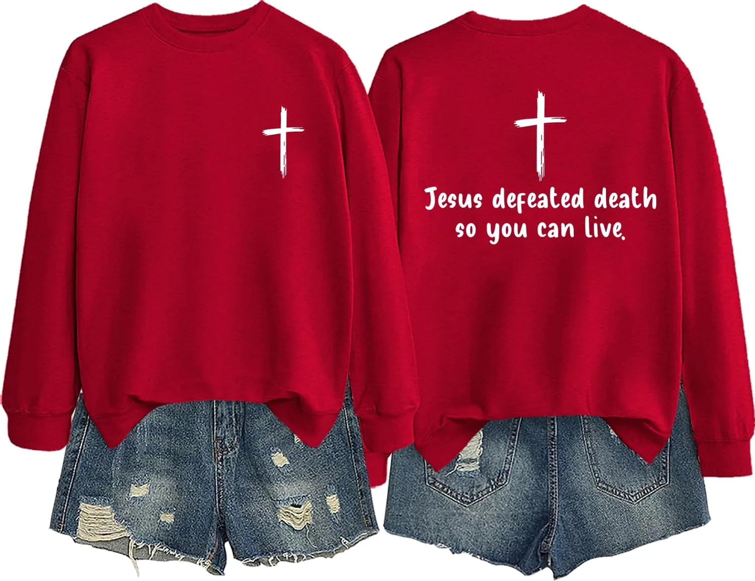 Толстовка Christian Jesus с капюшоном Jesus Defeated Death So You Can Live
Толстовка Christian Jesus с капюшоном Jesus Defeated Death So You Can Live