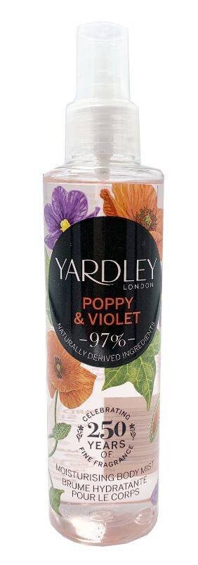 Yardley London Poppy & Violet, Спрей для тела, 200 мл
Yardley London Poppy & Violet, Спрей для тела, 200 мл
