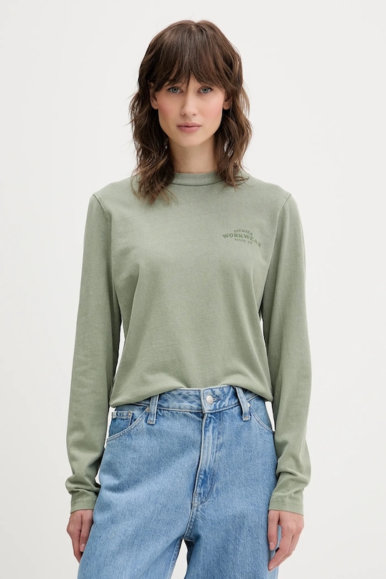Хлопковый лонгслив Dickies, зеленый
Хлопковый лонгслив Dickies, зеленый