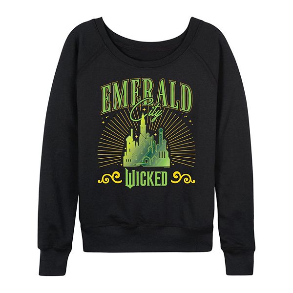 Женская футболка с длинным рукавом Wicked Emerald City из френч терри Licensed Character
Женская футболка с длинным рукавом Wicked Emerald City из френч терри Licensed Character