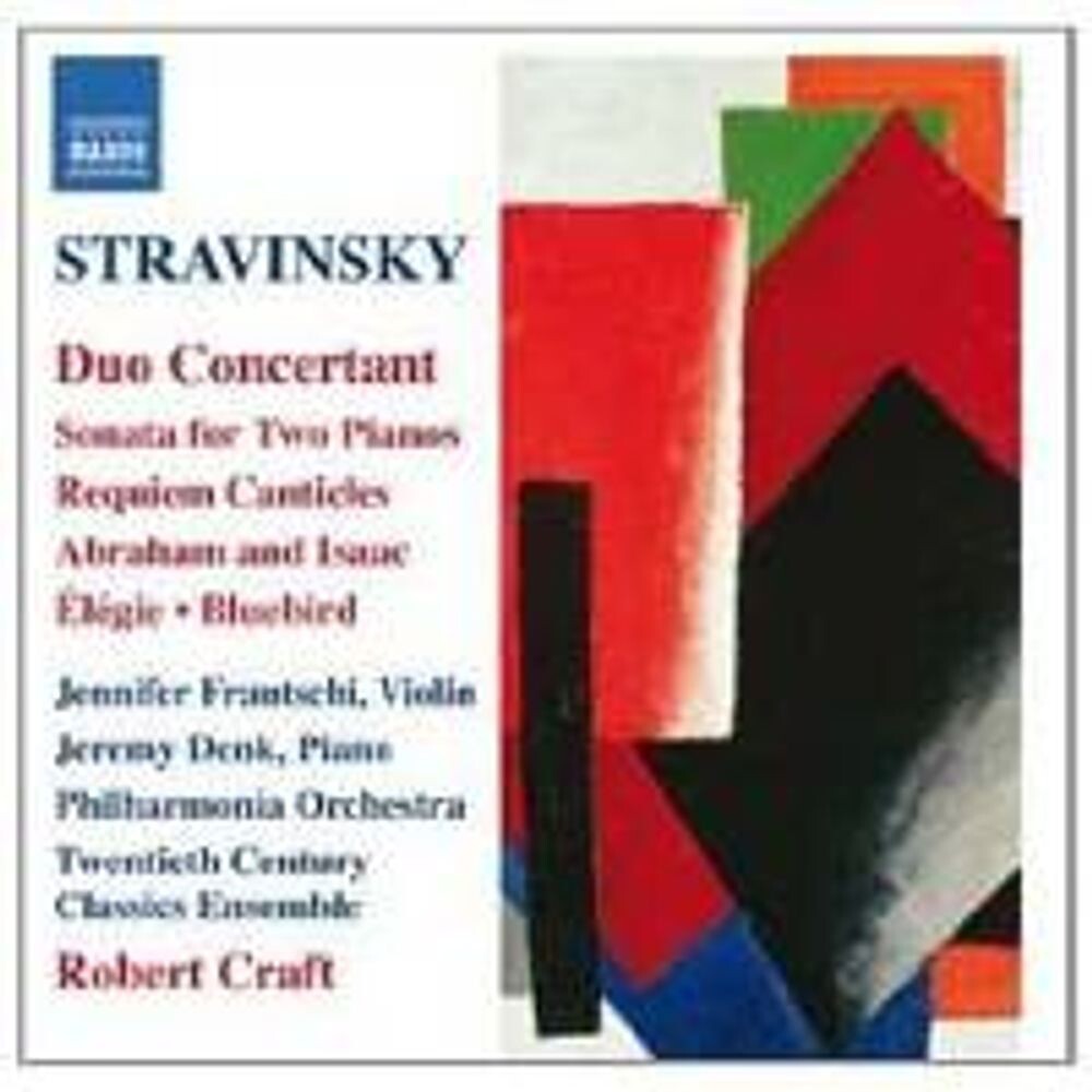 Диск CD Stravinsky: Duo Concertant / Sonata for 2 Pianos / Requiem Canticles - Igor Stravinsky, Jennifer Frautschi, Jeremy Denk, Robert Craft, Philharmonia Orchestra
Диск CD Stravinsky: Duo Concertant / Sonata for 2 Pianos / Requiem Canticles - Igor Stravinsky, Jennifer Frautschi, Jeremy Denk, Robert Craft, Philharmonia Orchestra