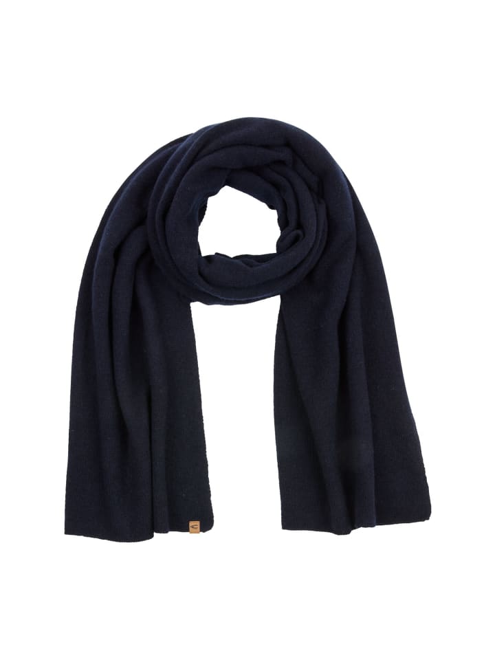 Шарф из чистого кашемира темно-синего цвета Camel Active
Шарф из чистого кашемира темно-синего цвета Camel Active