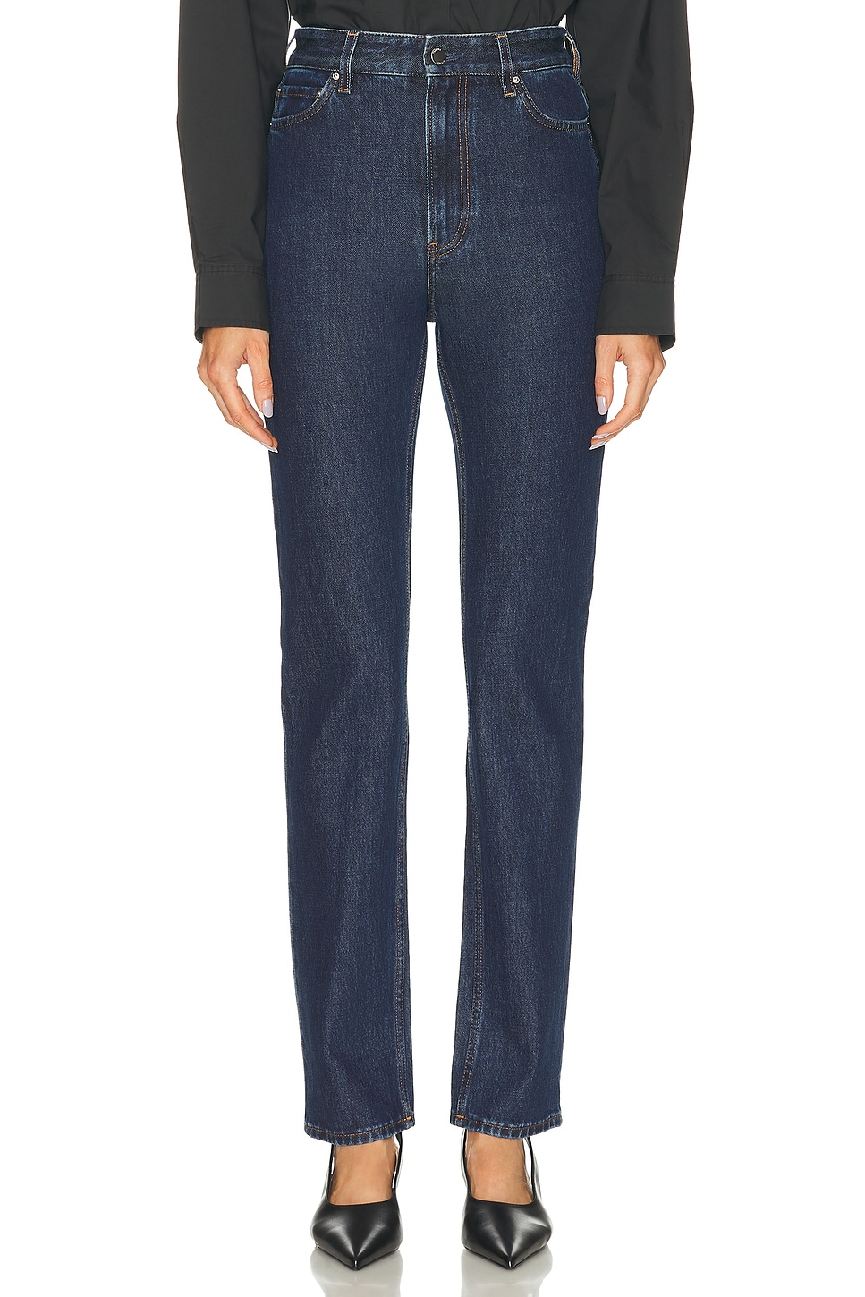 Высокие узкие брюки Toteme, Indigo
Высокие узкие брюки Toteme, Indigo