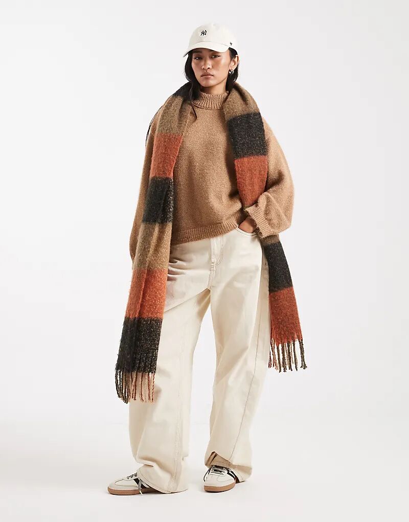 Свободный вязаный джемпер ASOS DESIGN с высоким воротом, пушистый, цвета мокко
Свободный вязаный джемпер ASOS DESIGN с высоким воротом, пушистый, цвета мокко