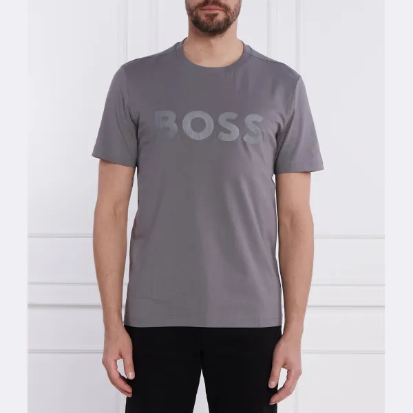 Футболка стандартного кроя с зеркалом 1 Boss, серый 
Футболка стандартного кроя с зеркалом 1 Boss, серый