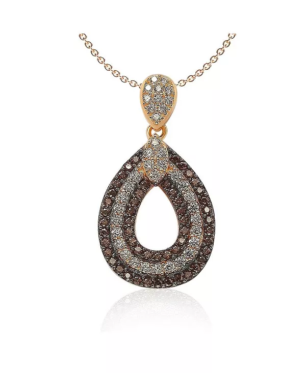 Ожерелье-Капелька Suzy Levian из стерлингового серебра с тремя рядами кубических цирконий Suzy Levian New York, brown
Ожерелье-Капелька Suzy Levian из стерлингового серебра с тремя рядами кубических цирконий Suzy Levian New York, brown