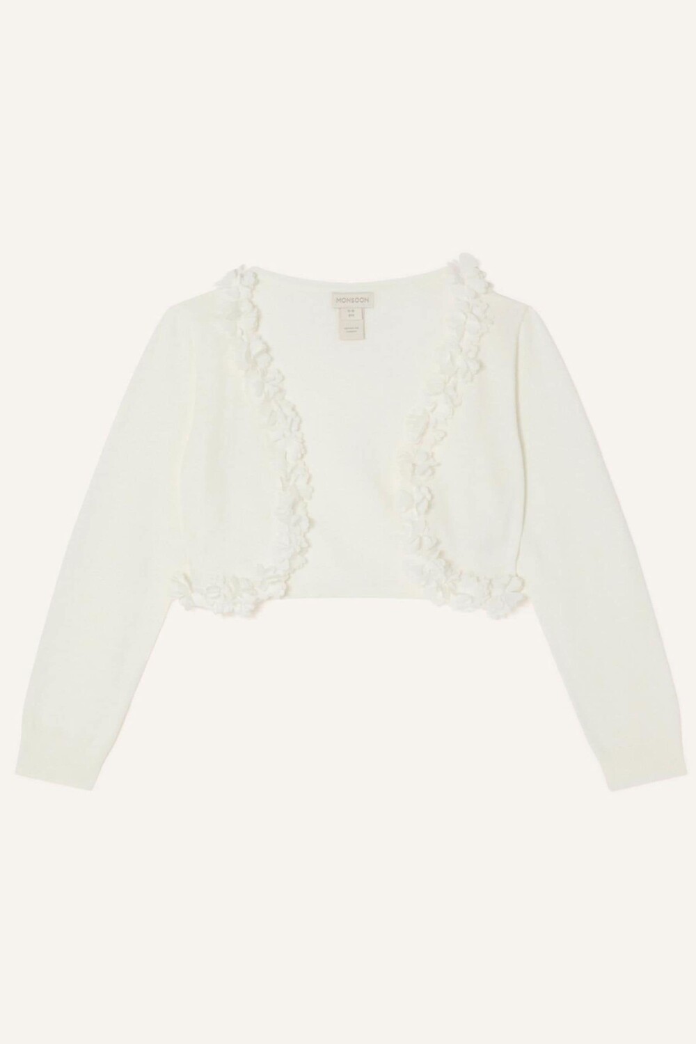 Детский кардиган с 3d цветочной отделкой Monsoon, бежевый
Детский кардиган с 3d цветочной отделкой Monsoon, бежевый