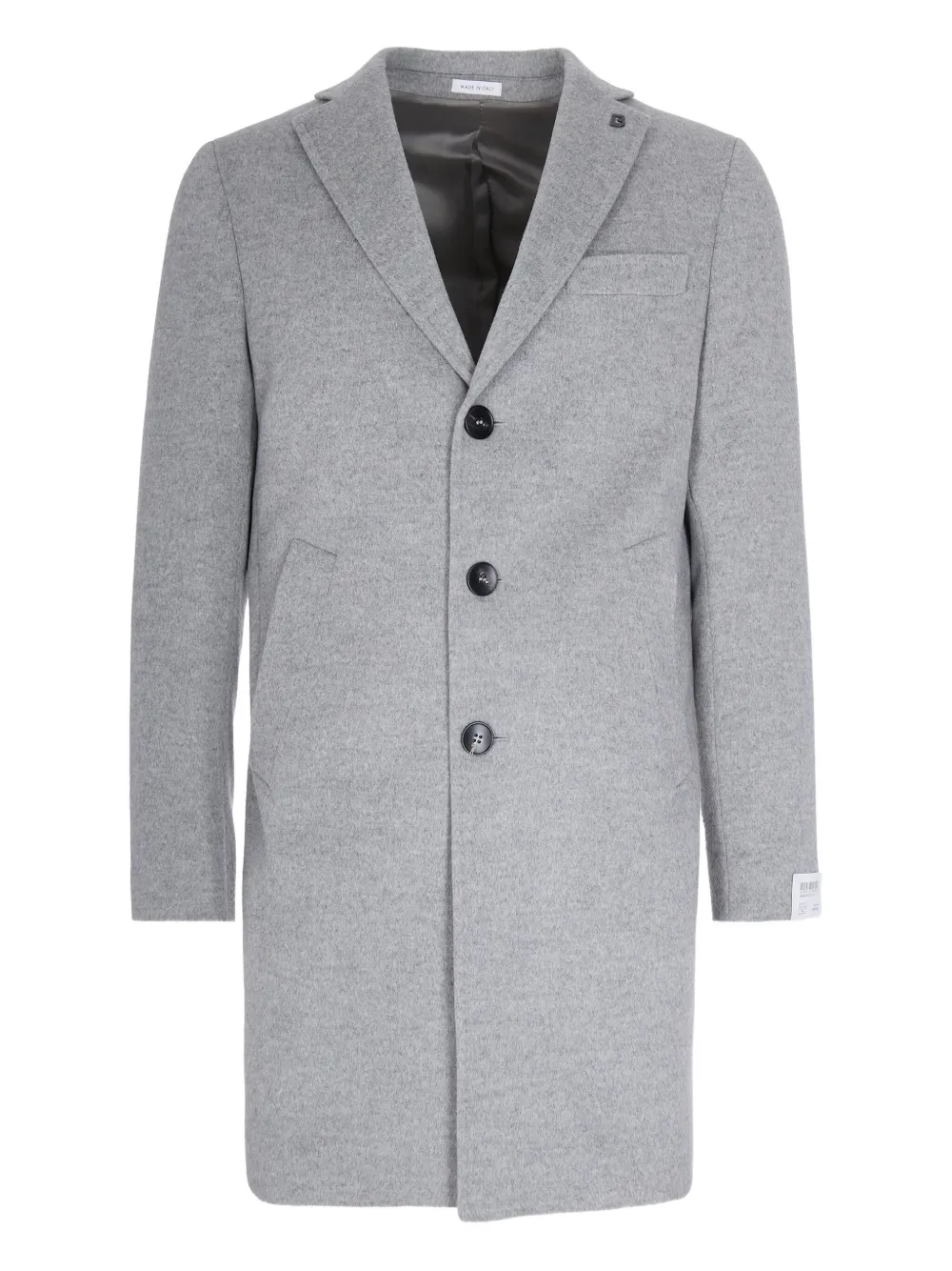 Однобортное пальто из шерсти Breras Milano, серый
Однобортное пальто из шерсти Breras Milano, серый