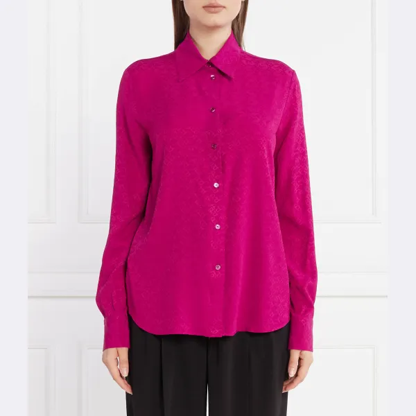 Рубашка стандартного кроя с добавлением шелка Pinko, фуксия
Рубашка стандартного кроя с добавлением шелка Pinko, фуксия