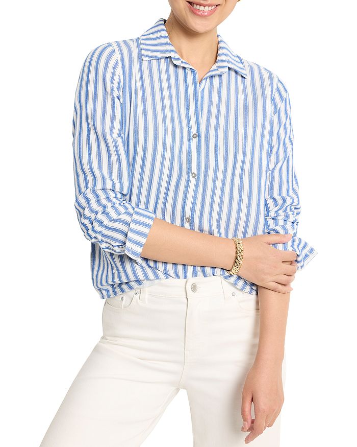 Двухслойная полосатая рубашка NIC+ZOE, синий
Двухслойная полосатая рубашка NIC+ZOE, синий