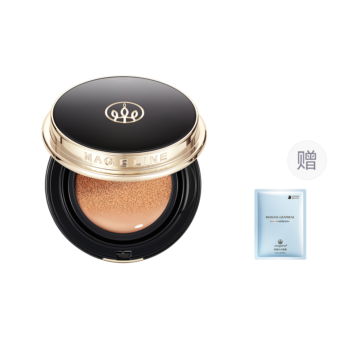 MAGELINE Water Glow Gold Black Air Cushion тональный крем для маскировки и естественного осветления тона кожи 15g
MAGELINE Water Glow Gold Black Air Cushion тональный крем для маскировки и естественного осветления тона кожи 15g