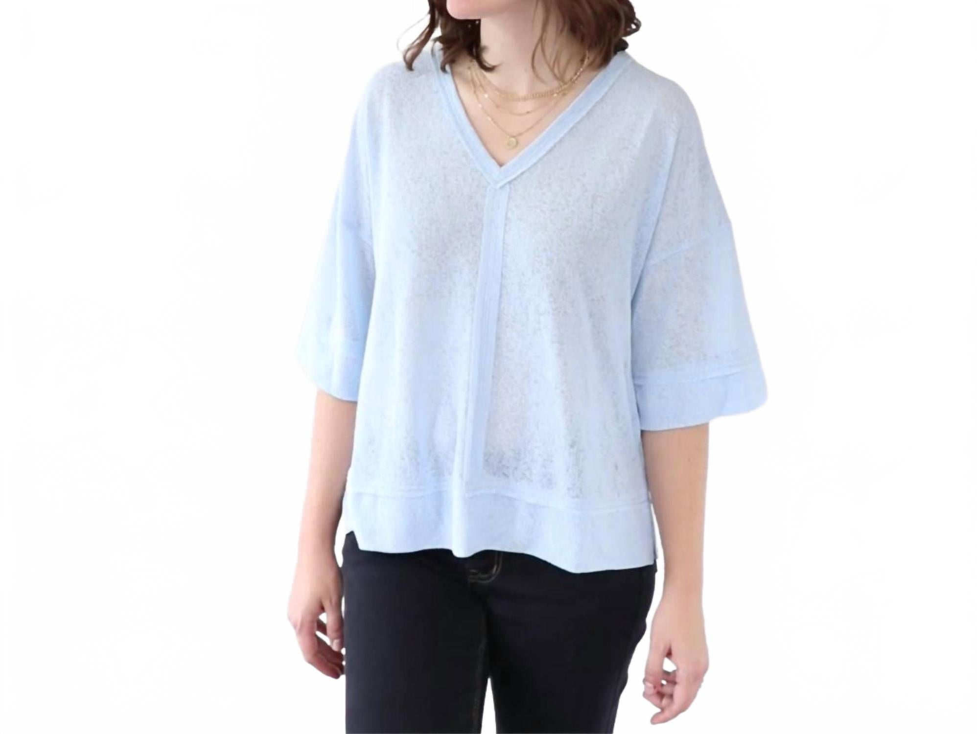 Топ с рукавами-галстуком в небесно-голубом цвете LoveRiche
Топ с рукавами-галстуком в небесно-голубом цвете LoveRiche