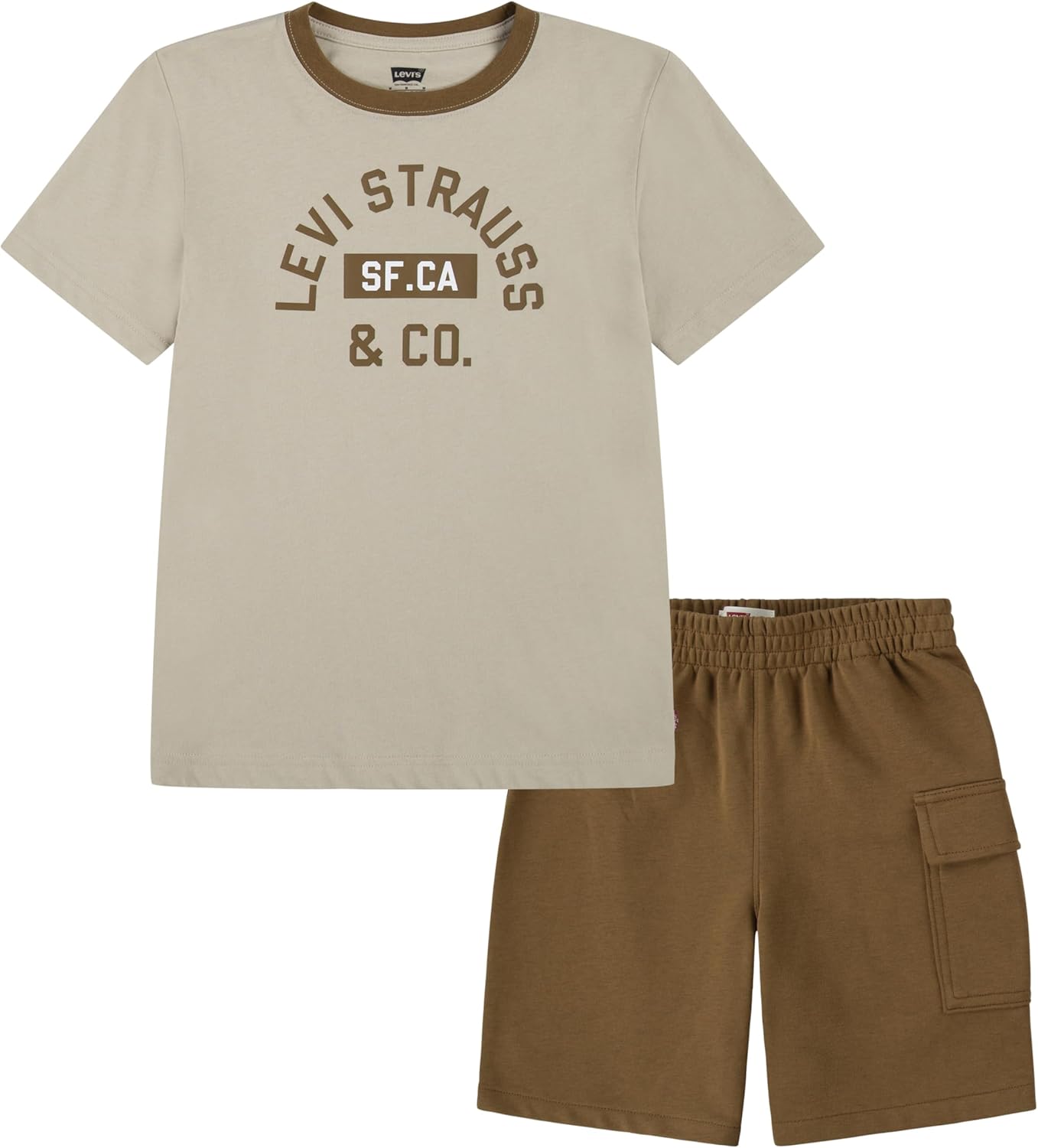 Комплект из двух предметов: футболка с принтом и шорты Levi's для мальчиков и малышей, Safari
Комплект из двух предметов: футболка с принтом и шорты Levi's для мальчиков и малышей, Safari