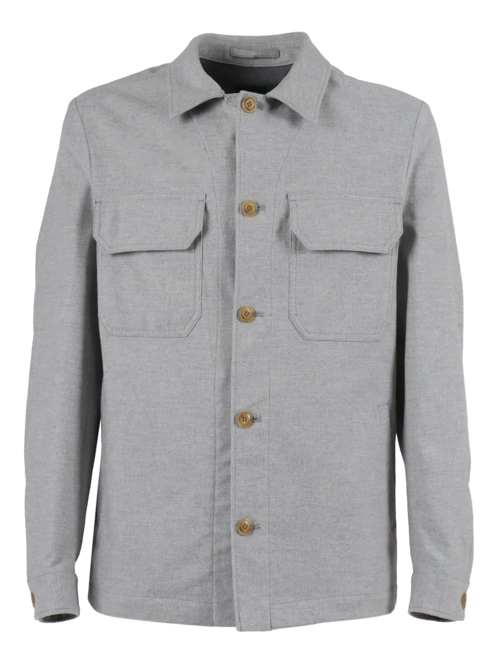 Рубашка-куртка с застежкой на пуговицы и накладными карманами с клапанами BRANDO, серый
Рубашка-куртка с застежкой на пуговицы и накладными карманами с клапанами BRANDO, серый
