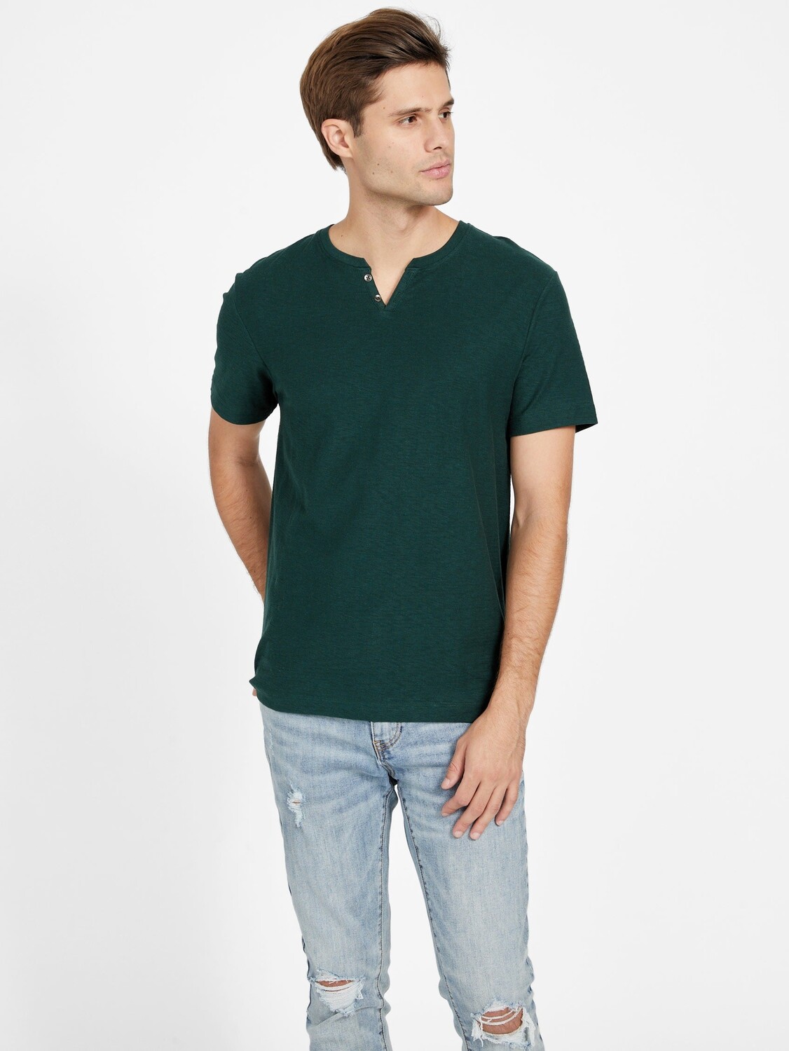 Футболка Eco Ricky с разрезом Guess Factory, цвет Alpine Grove
Футболка Eco Ricky с разрезом Guess Factory, цвет Alpine Grove