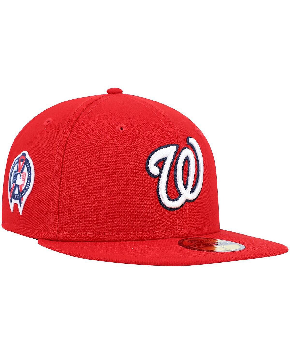 Мужская красная бейсболка Washington Nationals с боковой нашивкой в честь 11 сентября 59FIFTY. New Era
Мужская красная бейсболка Washington Nationals с боковой нашивкой в честь 11 сентября 59FIFTY. New Era