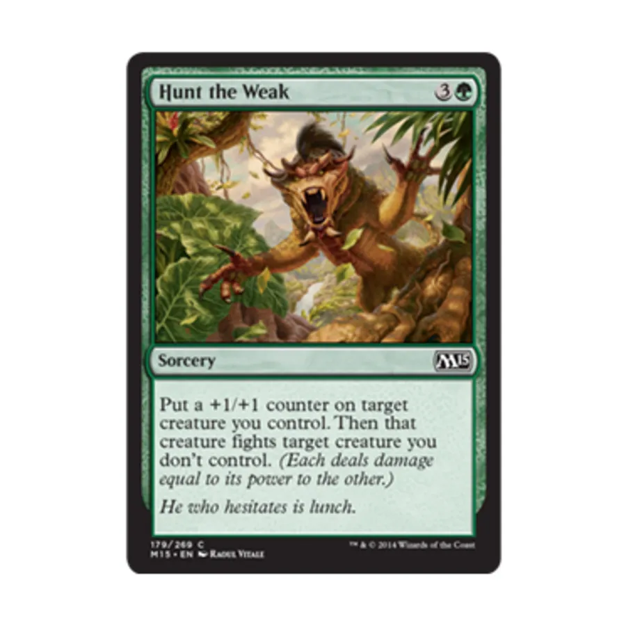 CCG Охота на слабых (С), MTG - Magic 2015
CCG Охота на слабых (С), MTG - Magic 2015