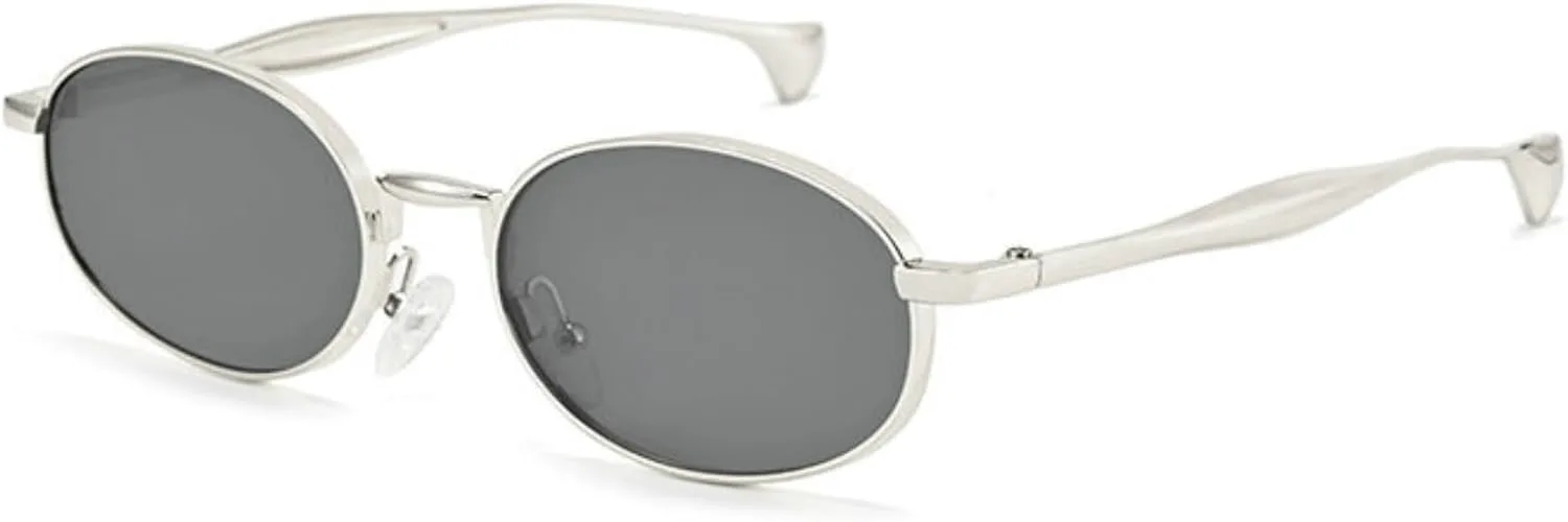 Солнцезащитные очки COTIA в стиле ретро, овальные, для женщин и мужчин, с маленькой металлической оправой, модные, в стиле 90-х, милые, декоративные, Silver Grey
Солнцезащитные очки COTIA в стиле ретро, овальные, для женщин и мужчин, с маленькой металлической оправой, модные, в стиле 90-х, милые, декоративные, Silver Grey