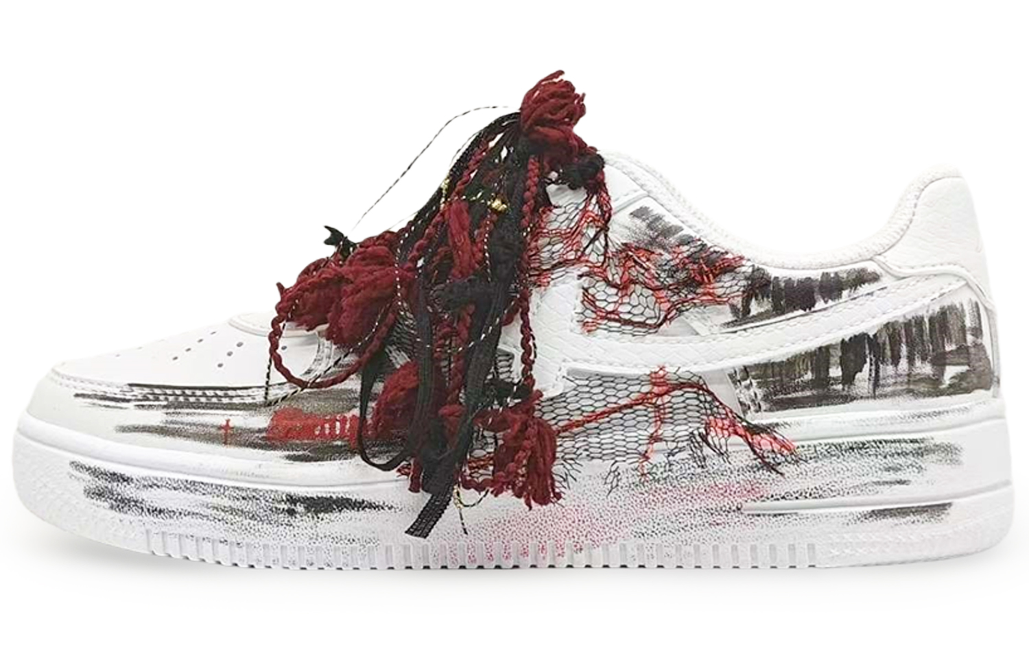 XTEP Кроссовки Air Force One с низким верхом, противоскользящие, износостойкие, для скейтбординга, мужские, белые, черные, красные
XTEP Кроссовки Air Force One с низким верхом, противоскользящие, износостойкие, для скейтбординга, мужские, белые, черные, красные