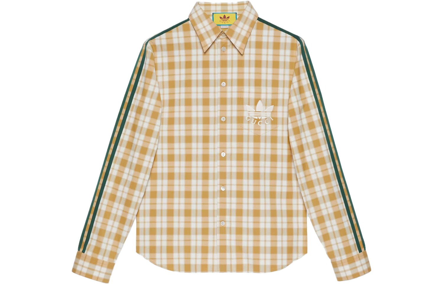 Мужская рубашка Adidas X, желтая Gucci, желтый 
Мужская рубашка Adidas X, желтая Gucci, желтый