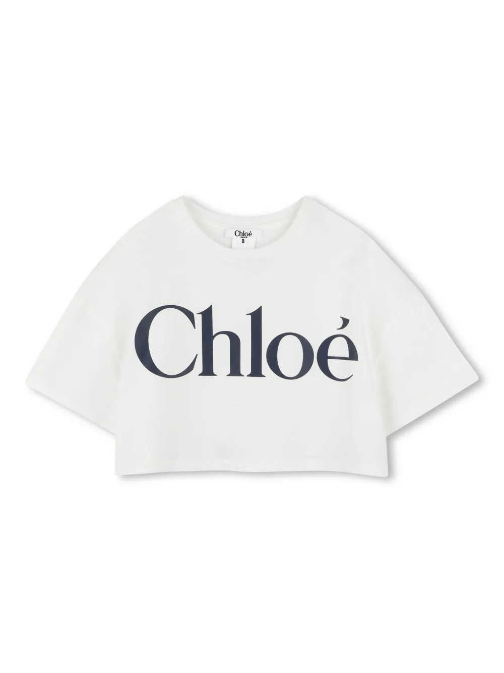Укороченная футболка с логотипом Chloé Kids, белый
Укороченная футболка с логотипом Chloé Kids, белый