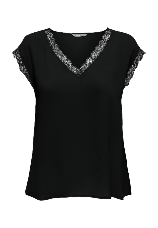 Футболка с V-образным вырезом Only, черный
Футболка с V-образным вырезом Only, черный