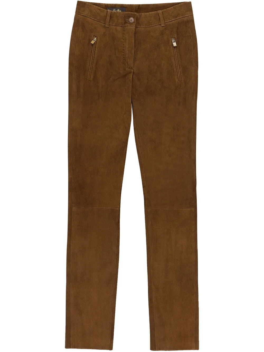 Кожаные брюки прямого кроя Loro Piana, коричневый
Кожаные брюки прямого кроя Loro Piana, коричневый