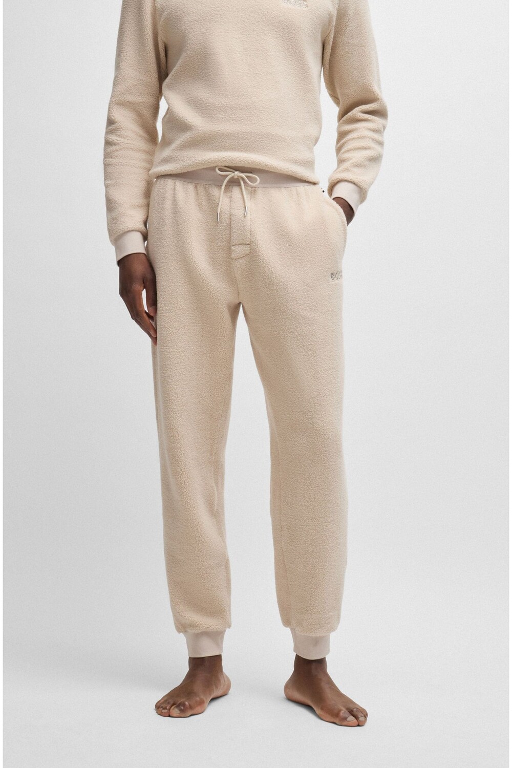 Спортивные брюки из эластичного флиса с вышитым логотипом Boss, белый
Спортивные брюки из эластичного флиса с вышитым логотипом Boss, белый