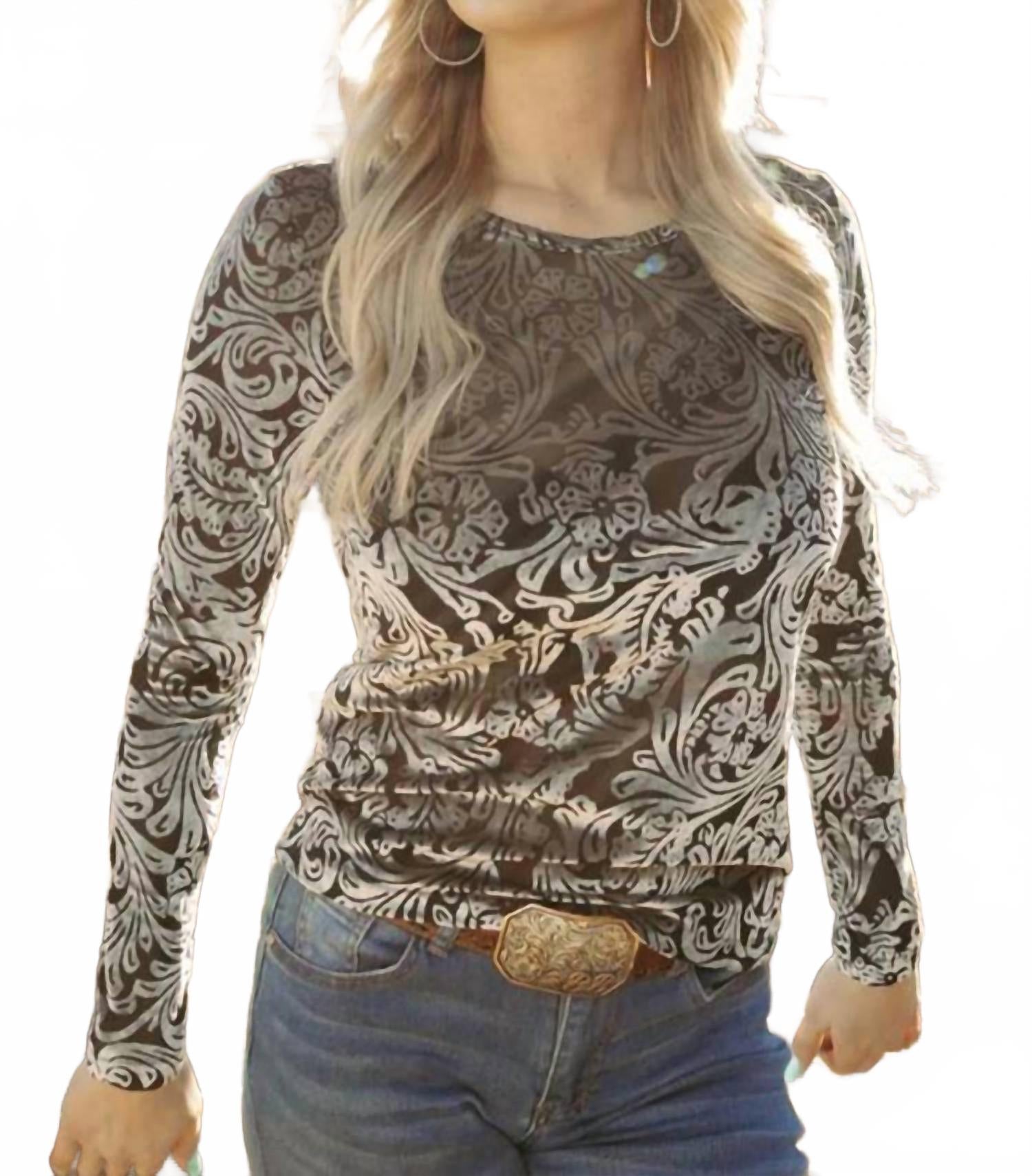 Теннесси топ в черно-серебристом цвете Sterling Kreek
Теннесси топ в черно-серебристом цвете Sterling Kreek