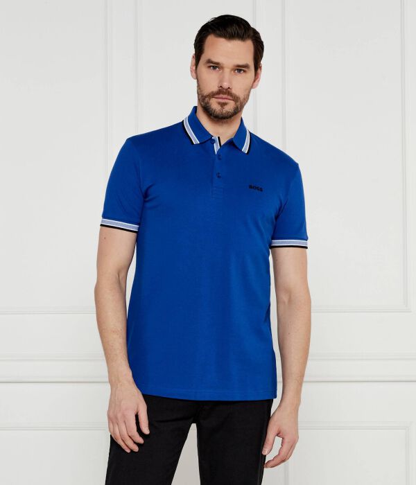 Поло Boss Green с контрастными деталями, синий
Поло Boss Green с контрастными деталями, синий