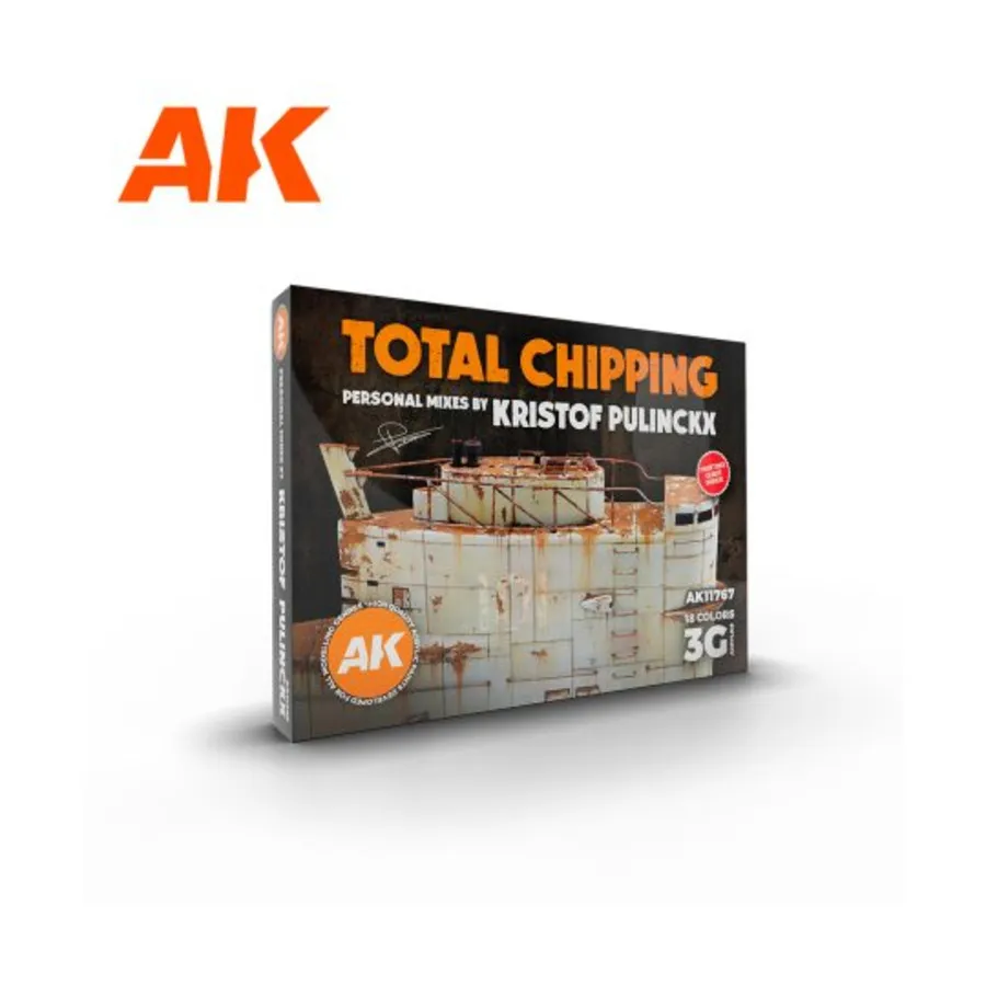 Фирменный набор - Total Chipping - Набор Кристофа Пулинкса, Combo Paints Set (AK-Interactive)
Фирменный набор - Total Chipping - Набор Кристофа Пулинкса, Combo Paints Set (AK-Interactive)