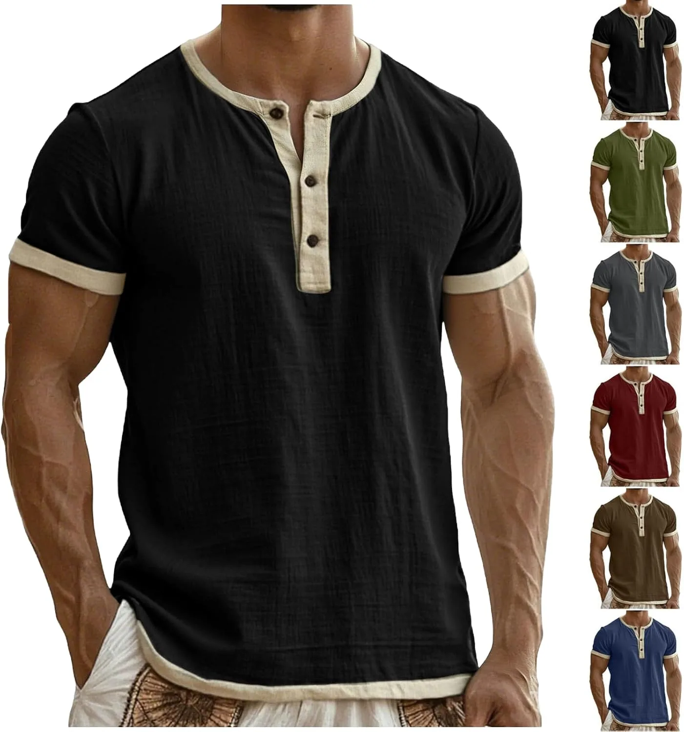 Льняная рубашка для мужчин с коротким рукавом
Льняная рубашка для мужчин с коротким рукавом