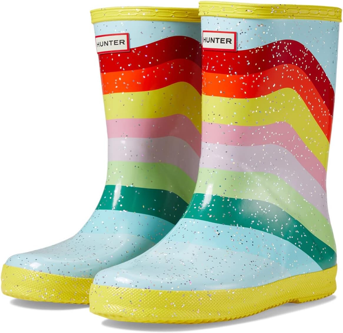Ботинки Hunter First Rainbow Glitter, цвет Bleached Blue/Red Tang/Illuminating Yellow
Ботинки Hunter First Rainbow Glitter, цвет Bleached Blue/Red Tang/Illuminating Yellow