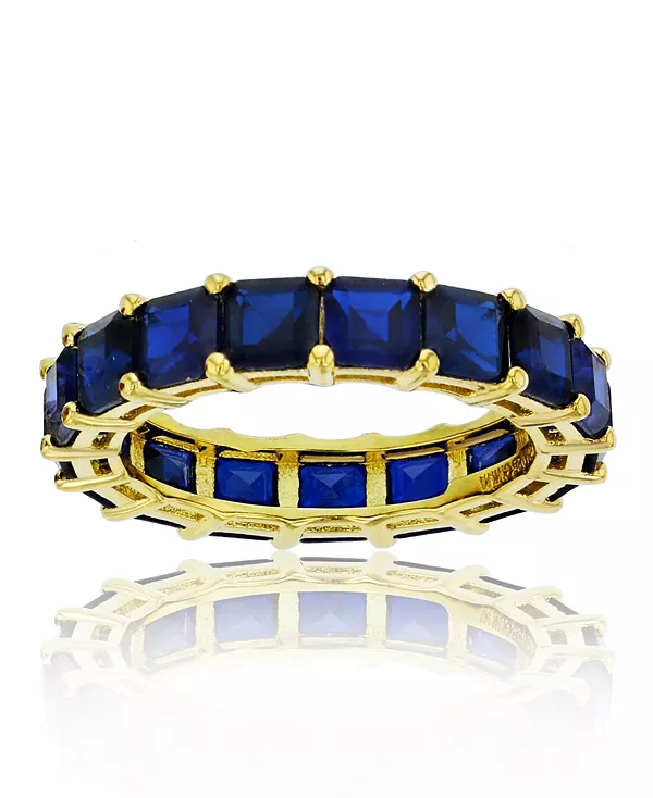 Кольцо вечности с синей шпинелью огранки «принцесса» из стерлингового серебра с покрытием из желтого золота 14 карат Macy'S, blue
Кольцо вечности с синей шпинелью огранки «принцесса» из стерлингового серебра с покрытием из желтого золота 14 карат Macy'S, blue