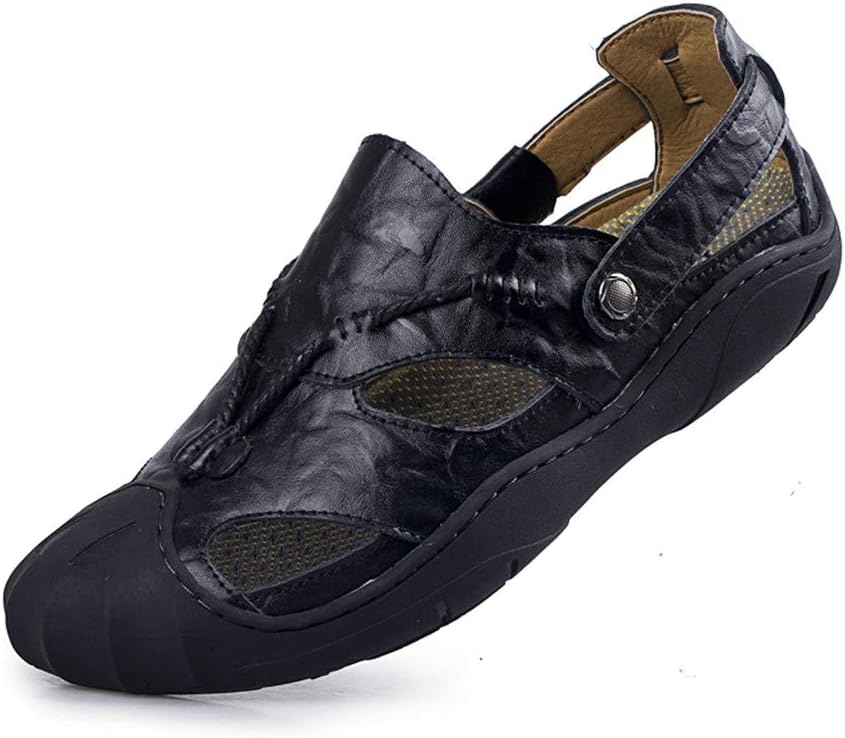 Мужские сандалии ChicWind с закрытым носком из кожи, рыбацкого типа, для летнего похода, черный
Мужские сандалии ChicWind с закрытым носком из кожи, рыбацкого типа, для летнего похода, черный