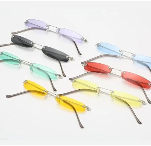 Модные маленькие солнцезащитные очки для женщин и мужчин, без оправы, узкие, трендовые, из сплава, в стиле стритвеар, с защитой от УФ-излучения UV400 MTZJH, C1
Модные маленькие солнцезащитные очки для женщин и мужчин, без оправы, узкие, трендовые, из сплава, в стиле стритвеар, с защитой от УФ-излучения UV400 MTZJH, C1